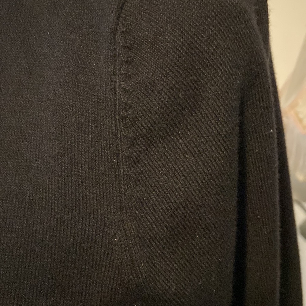 Isaac Mizrahi Cardigan Sweater 3/4 Length Sleeve Black Medium New - Picture 10 of 10